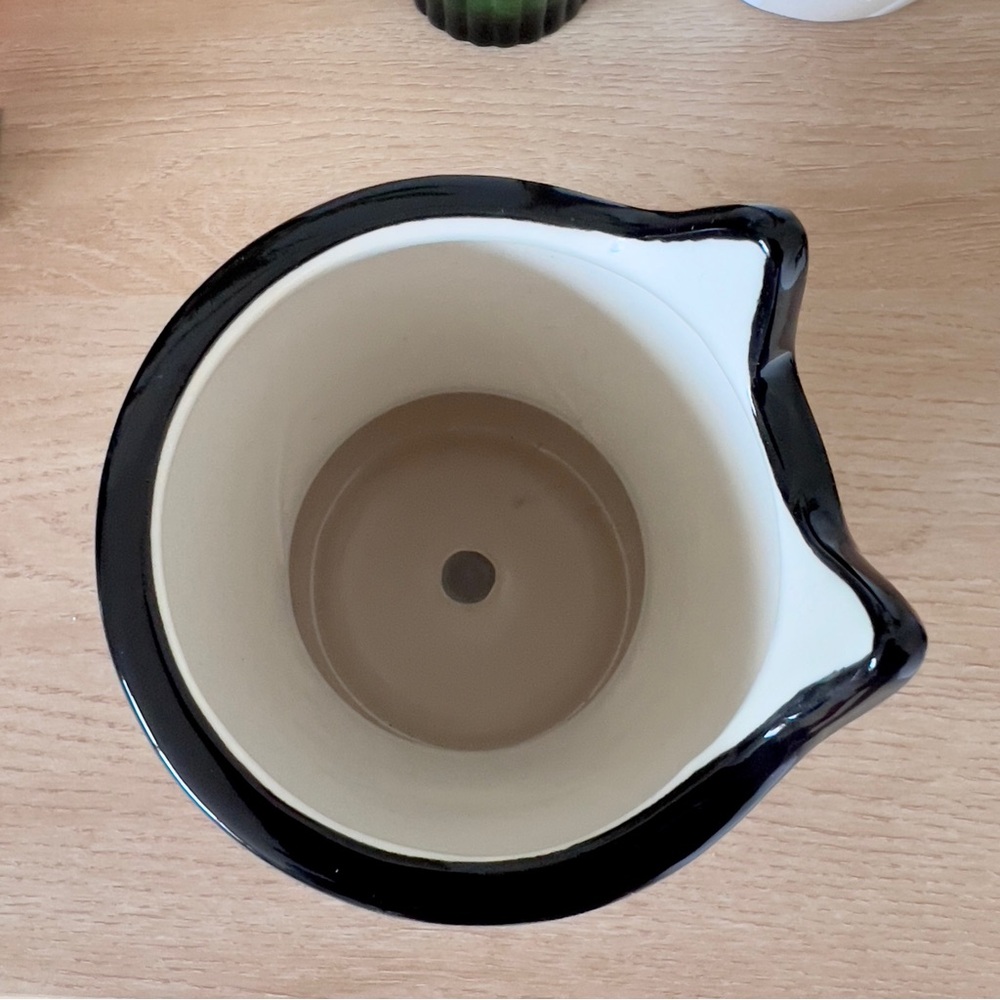 Family Black Cat Ceramic Outdoor Planter Black - Threshold™ - Picture 3 of 4